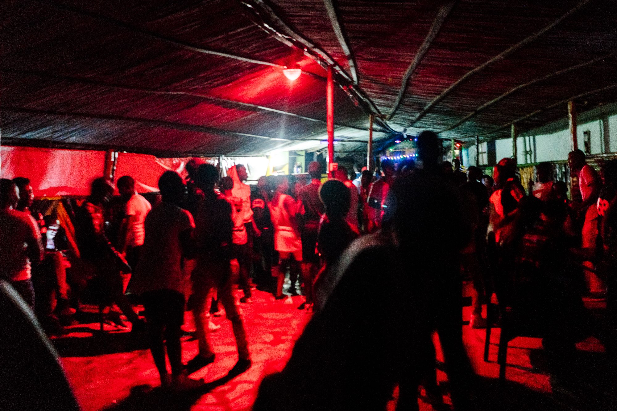 The dance floor at Ram, a bar in Kampala which hosted LGBTQ+ nights on Sundays and had become the de facto gay bar in the city. It closed a few months prior, leaving Kampala without a single dedicated bar for the LGBTQ+ community. Image by Jake Naughton. Uganda, 2017.