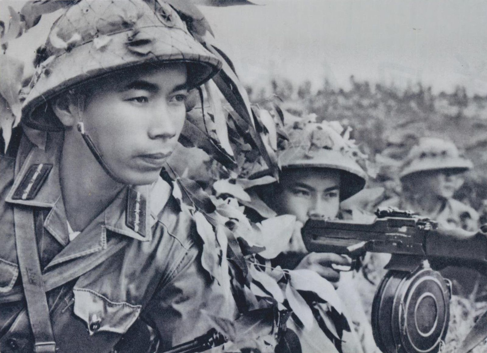 North Vietnamese soldiers. Image courtesy of Flickr user manhhai [CC by 2.0]. Vietnam, date unknown. 