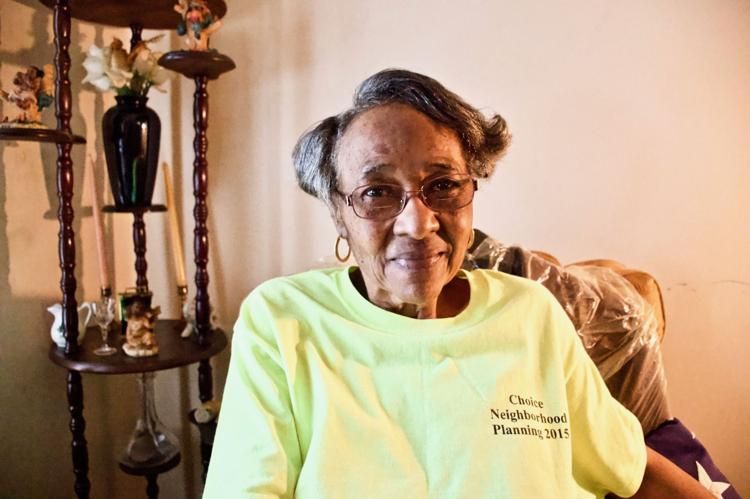 Valerie Nichols seen here at her home in Preservation Square. Ms. Nichols was featured in a story published in July about health challenges facing some residents of St. Louis. She was 66 when she died on Oct. 8, 2020. Image by Wiley Price/St. Louis American. United States, 2020.