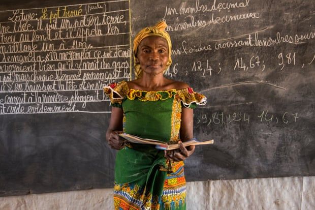 ‘All these children want peace and to return home’: Elizabeth Yaketé, primary school teacher. Image by Jack Losh. Central African Republic, 2019.