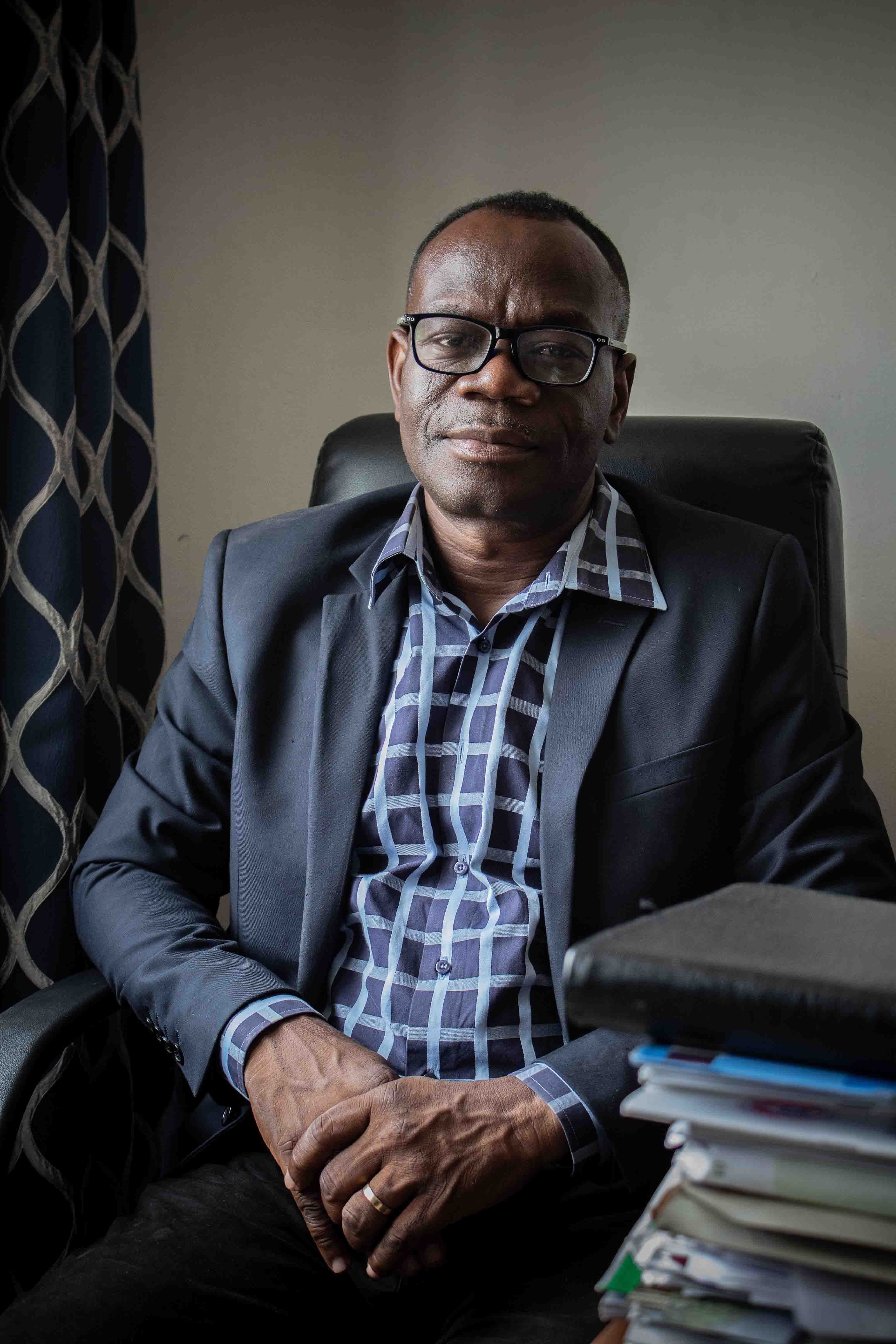 Richard Ampadu-Ameyaw, Ghana’s coordinator for the Open Forum on Agricultural Biotechnology in Africa, believes that training journalists and farming leaders about the science of GM food is the best way to dispel myths around it. Image by Ankur Paliwal. Ghana, 2019.