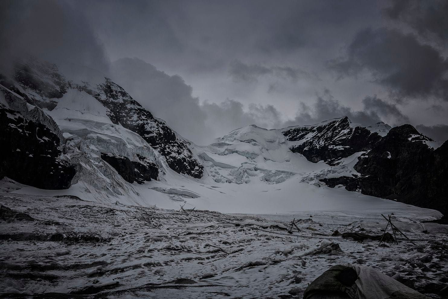 La Rinconada’s main, receding, highly contaminated glacier near Mount Ananea. Peru, 2019. Image by James Whitlow Delano.