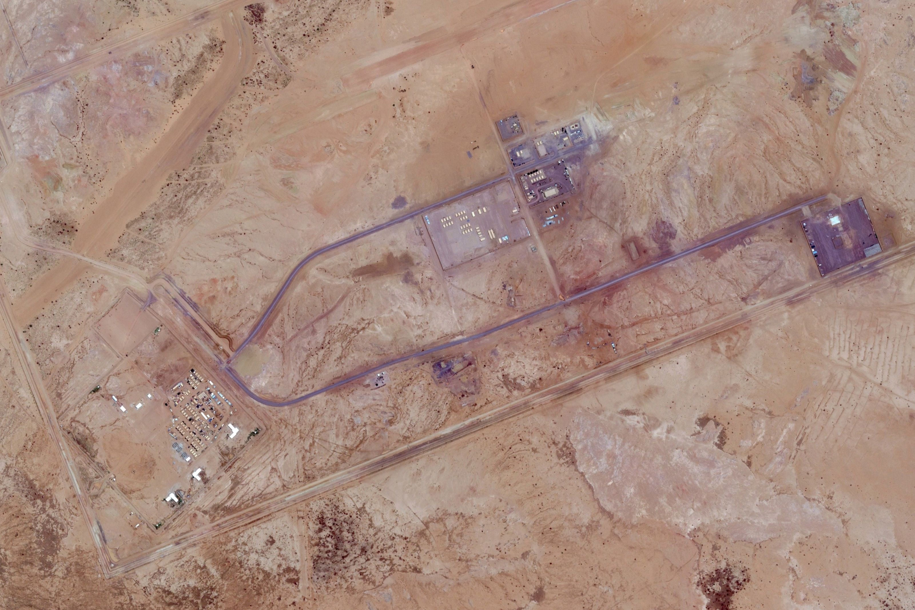 Aerial view of the American drone base in Agadez, Niger, on June 4, 2017. Image courtesy of Google Earth. Niger, 2017.