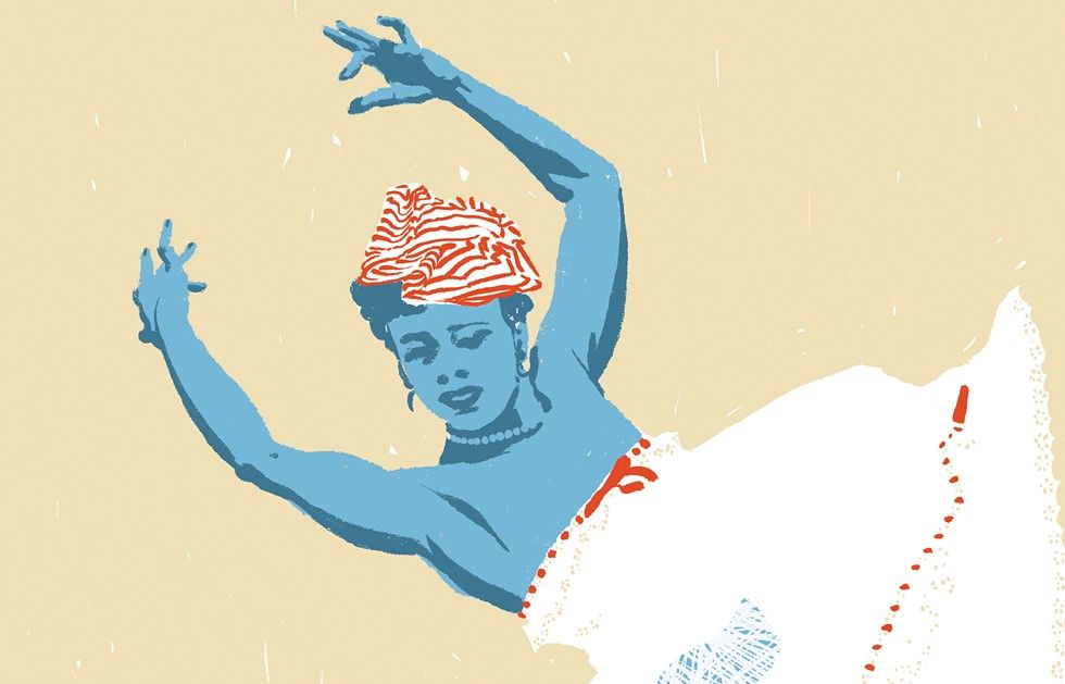 Katherine Dunham's ambition lives on at the East St. Louis centers. Illustration by Evan Sult.