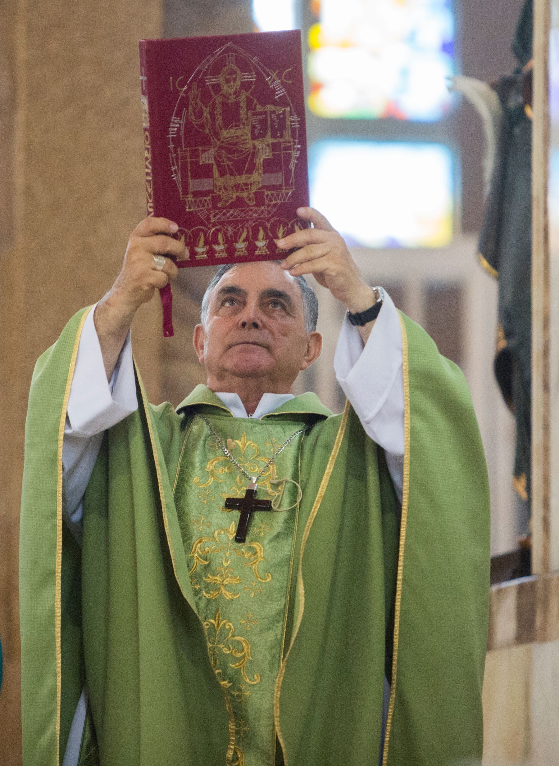 Bishop Salvador Rangel Mendoza, serving Chilapa and Chilpancingo, has mediated criminal groups' negotiations and helped the release of kidnapping victims. Image by Omar Ornelas/The Desert Sun. Mexico, 2019.