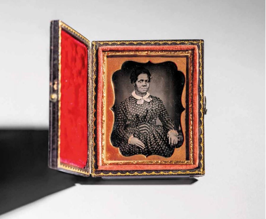 Daguerreotype of Rhoda Phillips, circa 1850. Photograph by Erica Deeman for The New York Times. From the Smithsonian’s National Museum of African American History and Culture.