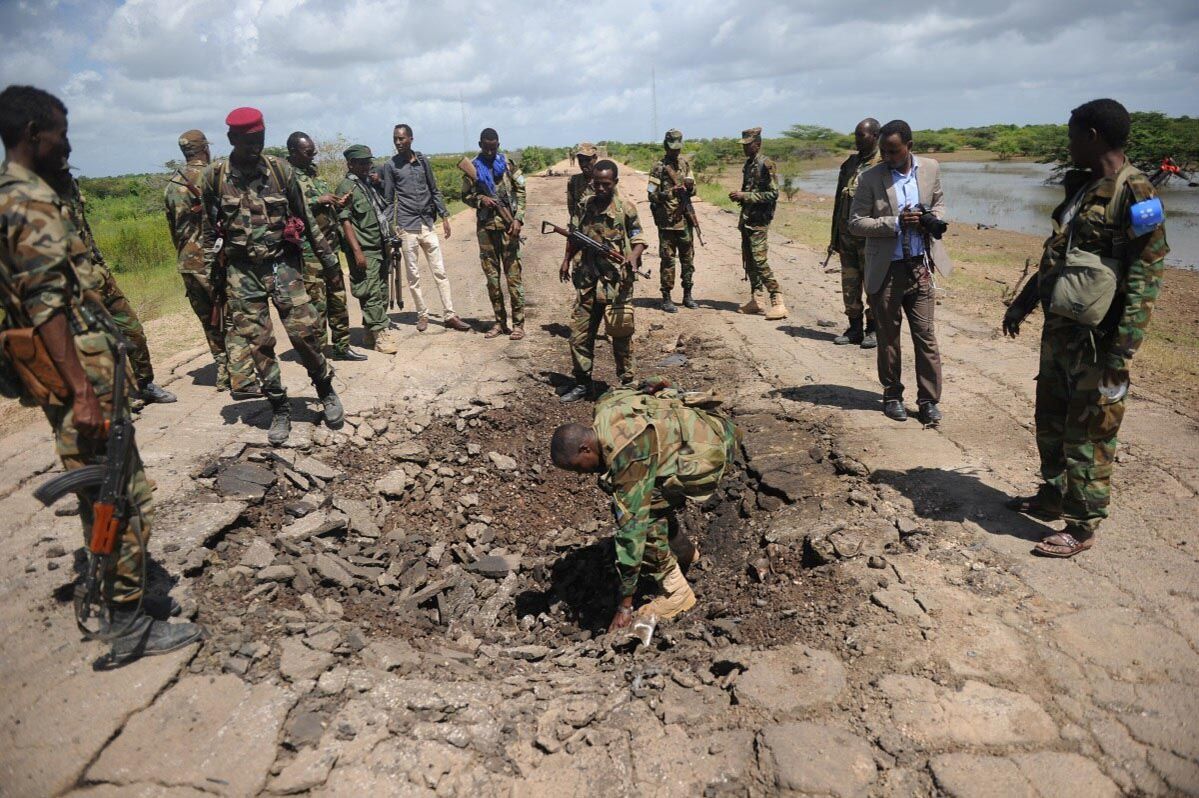 Image courtesy of the U.S. military's press photos. Somalia, 2020.