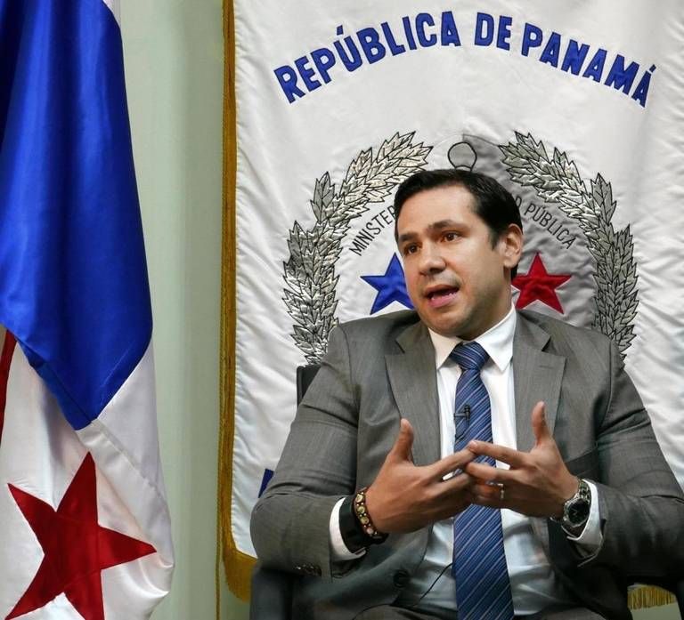 Deputy Minister of Public Security Jonathan del Rosario during an interview at his office in Panama City. Image by José A. Iglesias. Panama, 2017.