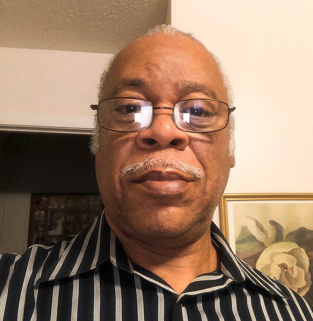George Bacon, 63, shown in a selfie taken in 2019 at his mother’s house in Greenville, Mississippi, before they both contracted COVID-19. After the hospital released his mother and she moved back home, Bacon needed to find shelter that wasn’t too far away. Image by George Bacon. United States, 2019.