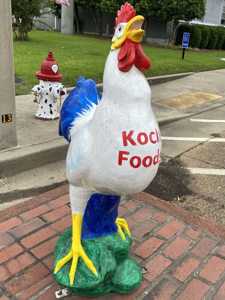 Koch Foods in Morton was among chicken processing plants in Mississippi hit during an immigration raid in August 2019. ICE arrested 680 undocumented workers at seven Mississippi poultry plants, 342 of them in Morton. Image by Sarah Warnock/MCIR. United States, 2020.