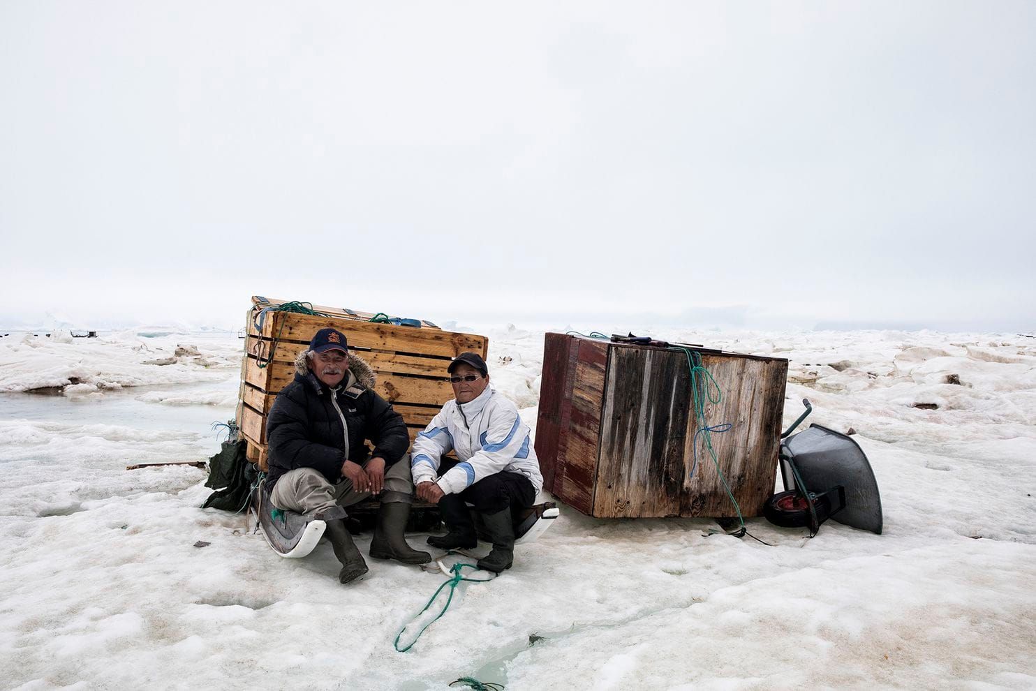 "The situation here is not new and surely can't get any worse," say Inukitsorsuaq and Genovira Sadorana. Greenland, 2019. Image by Anna Filipova. 
