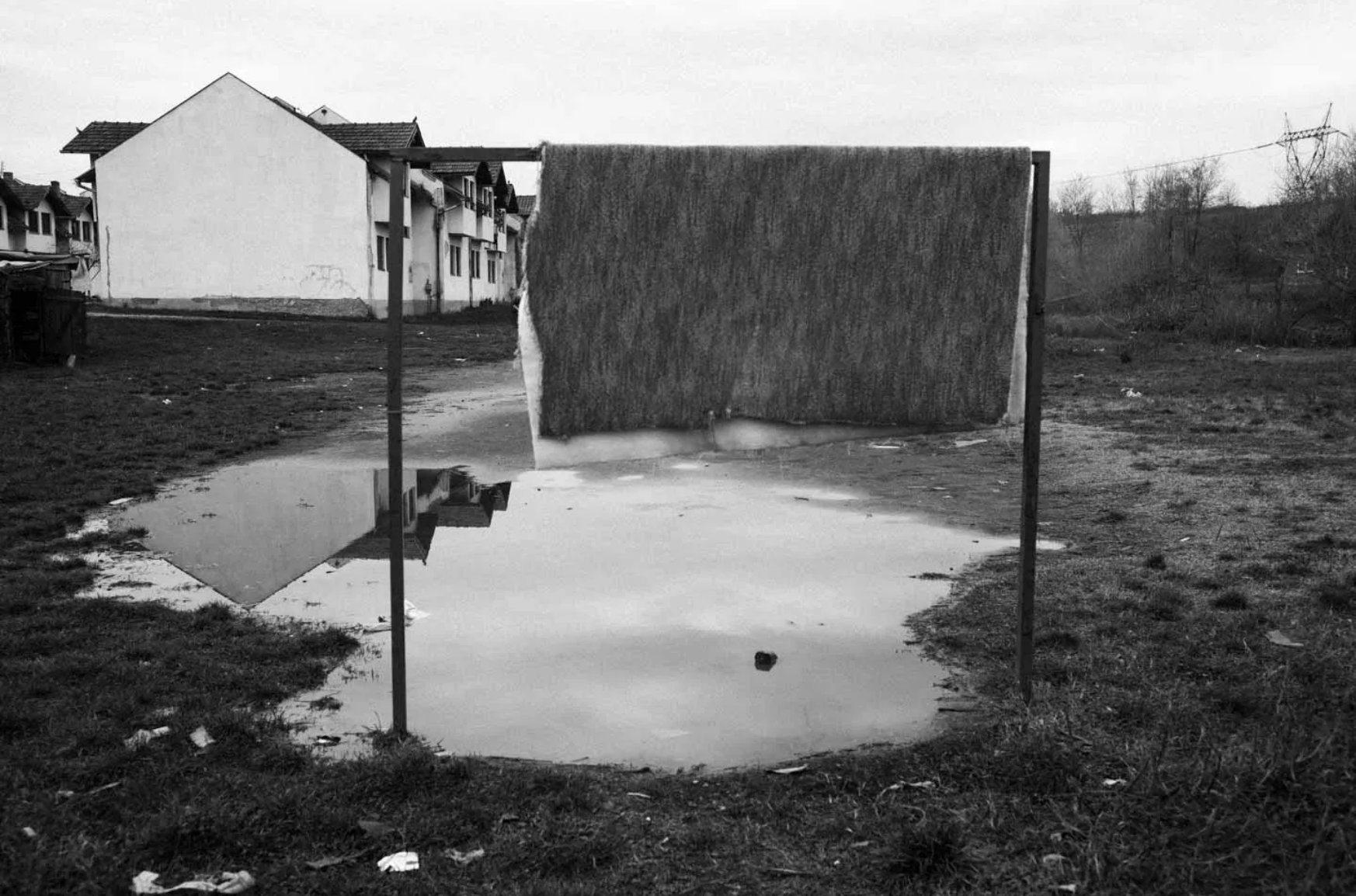 A scene in Visca refugee camp near Živinice. Image by Jošt Franko. Bosnia and Herzegovina, undated.