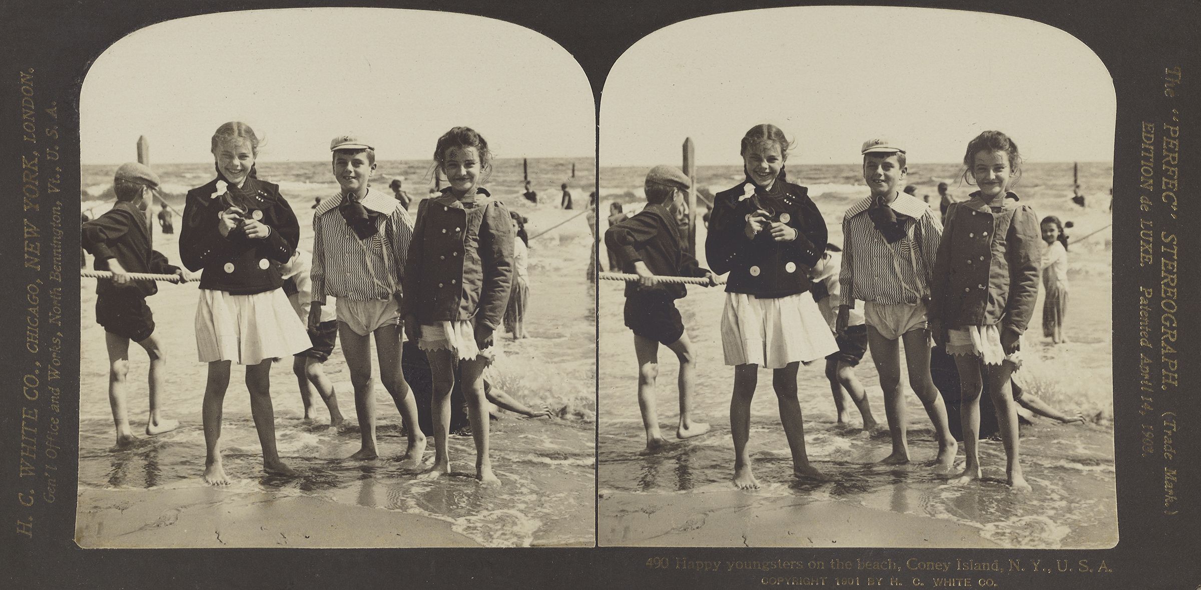 Happy Youngsters on the Beach, Coney Island, NY, Hawley C. White Company, 1901. The J. Paul Getty Museum. Digital image courtesy the Getty’s Open Content Program.