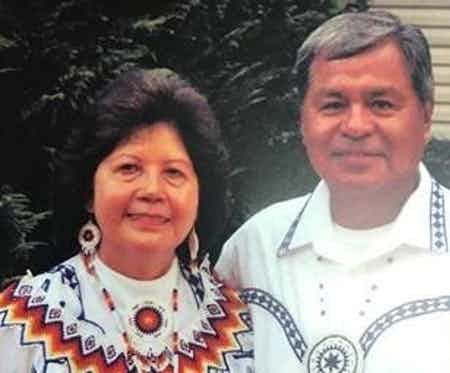 Lena Denson, who died in the COVID-19 pandemic, was the former first lady for the tribe. Pictured next to her is former Choctaw Chief Beasley Denson. Image courtesy of the family. United States, undated.