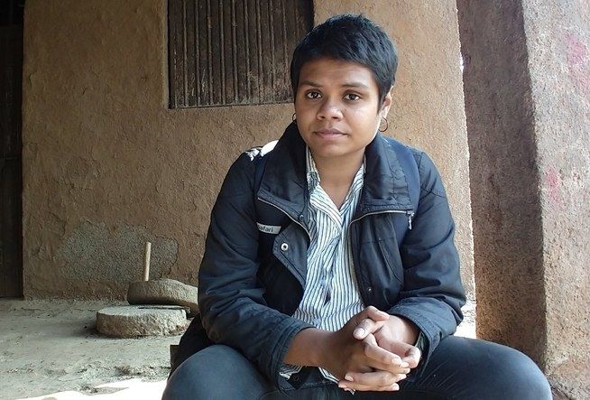 Nikita Sonavane, 25, moved to Dang in Gujarat, a state in western India, a few days after a woman was accused of witchcraft and murdered. Image by Seema Yasmin. India, 2017.