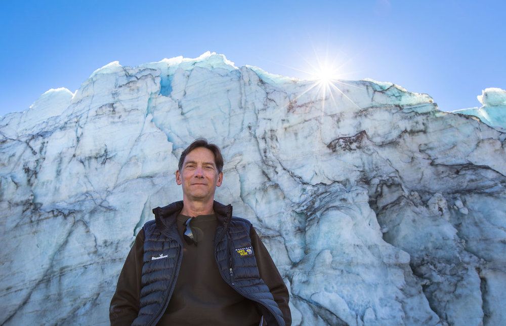 Jim White is the director of INSTAAR (Institute of Arctic and Alpine Research) and a professor of geological sciences at the University of Colorado Boulder. Image courtesy of Jim White. Greenland, 2018.