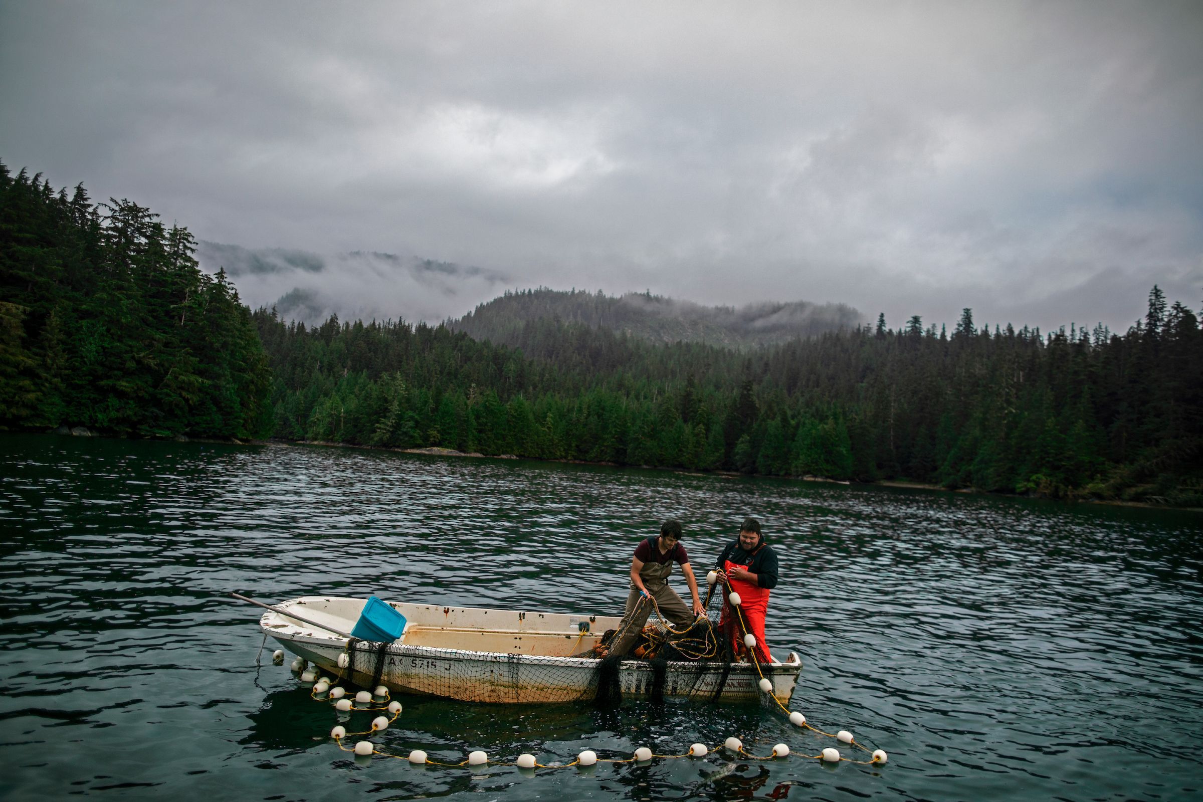 Sockeye fishing in Hatta Lake, near Hydaburg, a watershed protected by the carbon agreement that Sealaska secured for the region. Image by Joshua Cogan. United States, 2019.