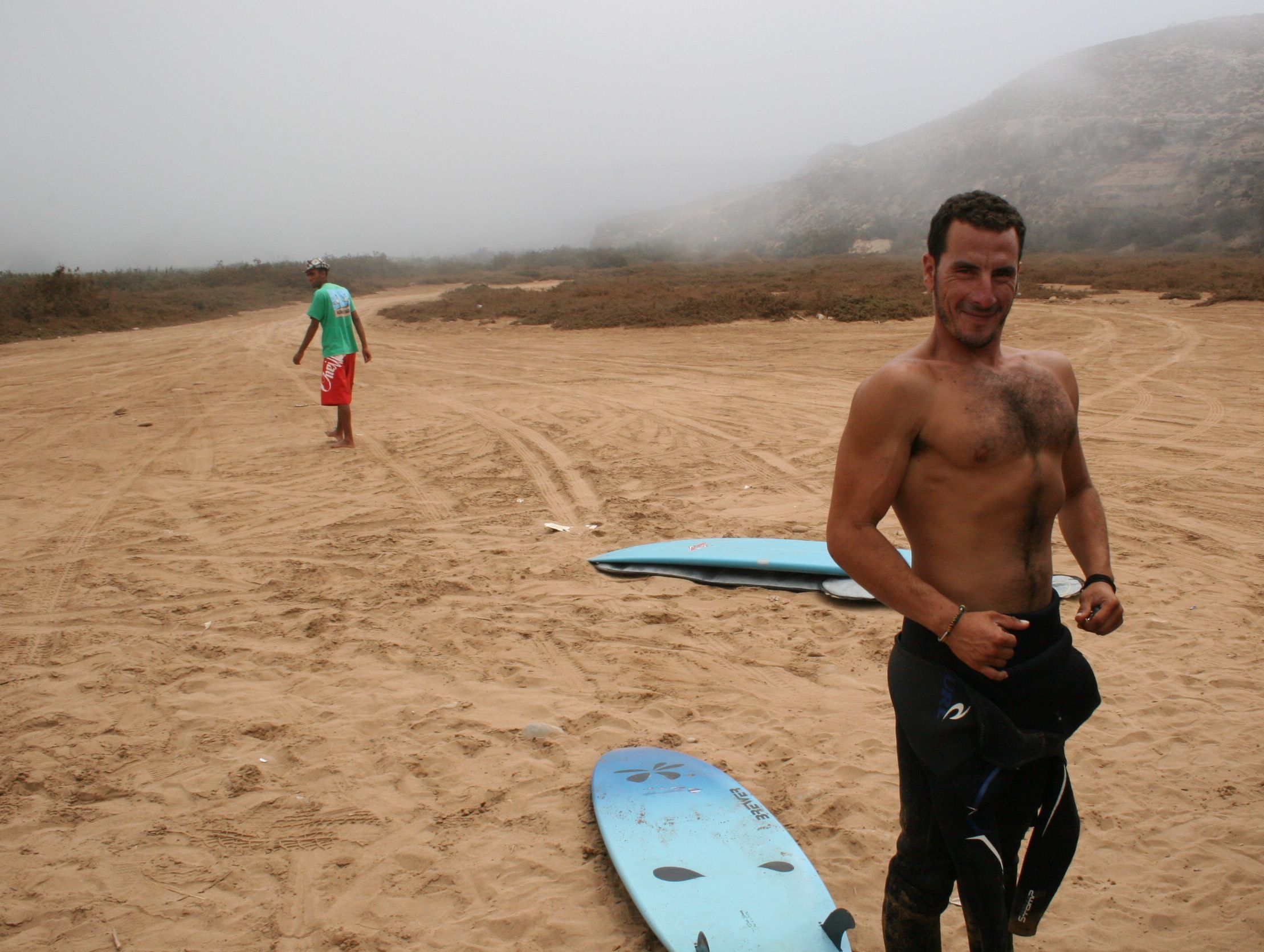 Simone, a Moroccan surfer. Image by David Morris. Morocco, 2011.