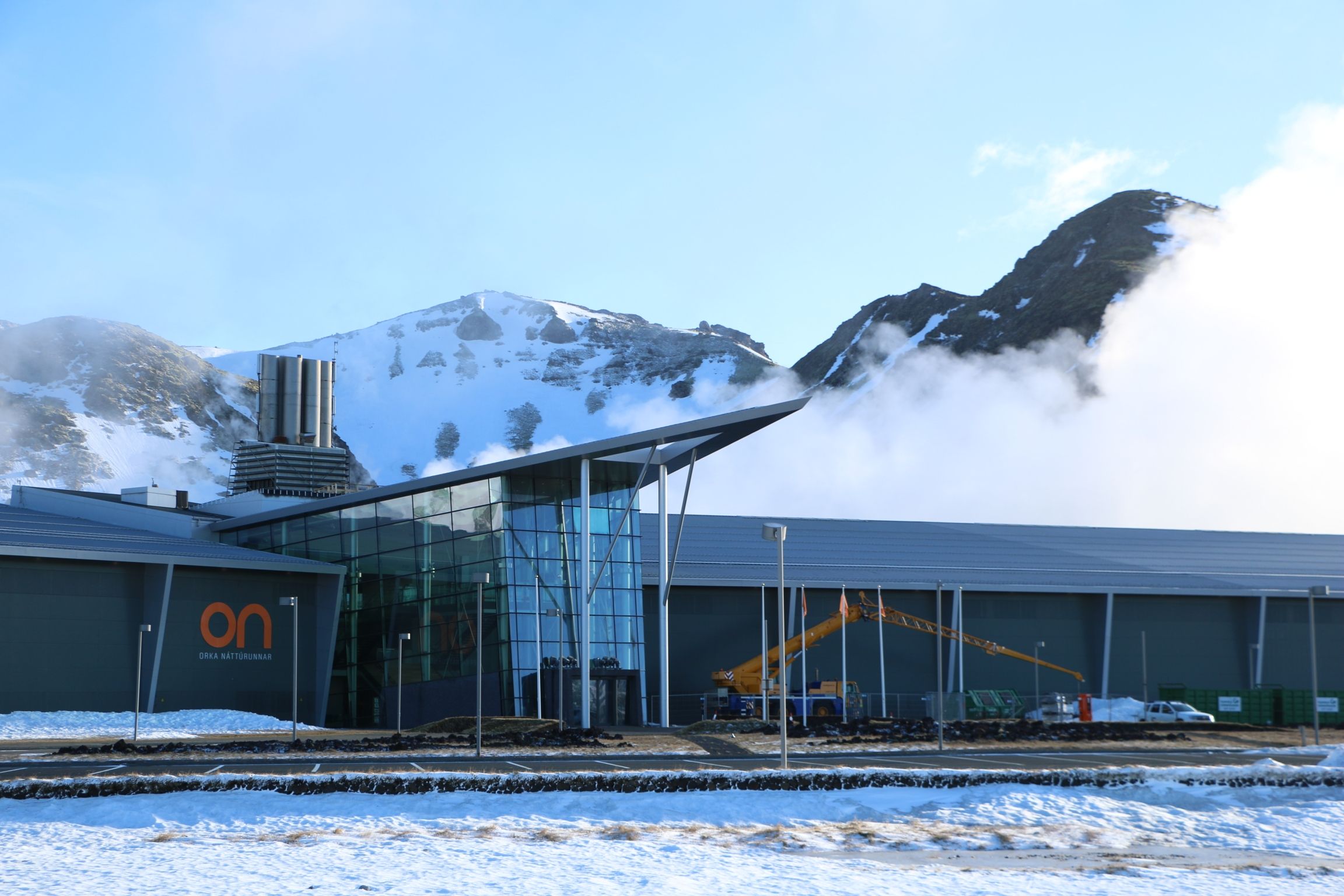 The Hellisheiði geothermal plant is run by Reykjavik Energy, and it powers more than half of Iceland. Image by Ari Daniel. Iceland, 2019.
