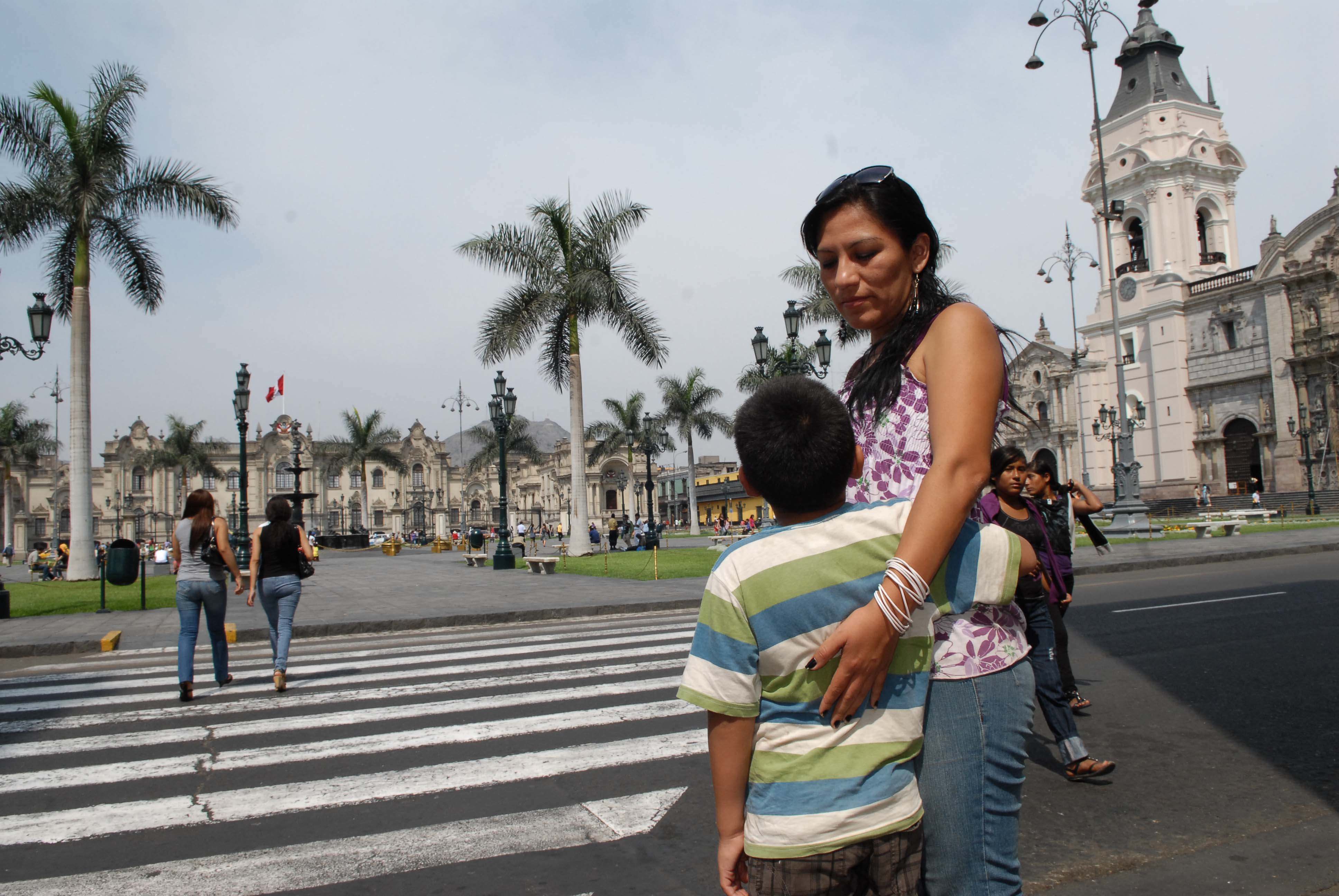 Diana Canessa and her son. Image by Kelly Hearn, Peru, 2010.