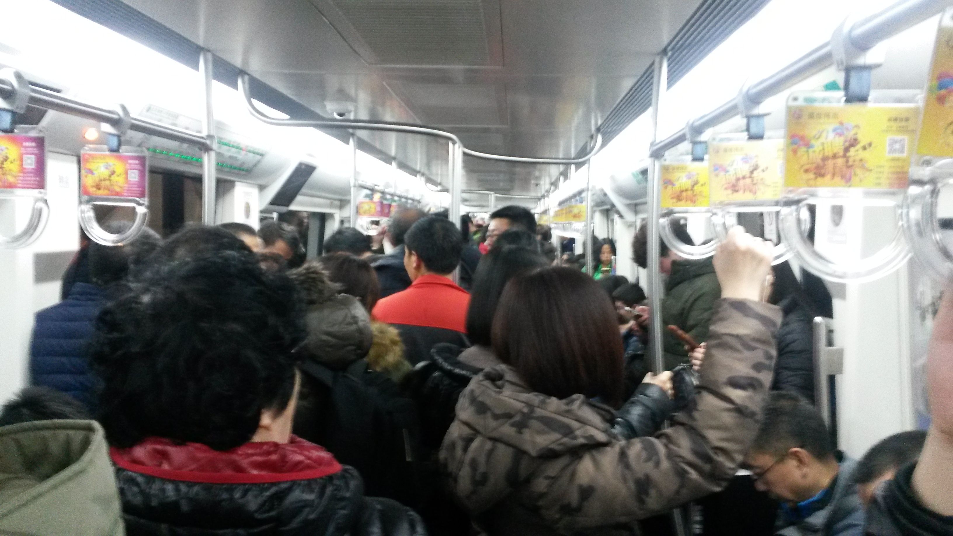 Beijing’s crowded, fast-growing subway system is a symbol of the breakneck economic growth that, in addition to lifting hundreds of millions of people from poverty, has also left China with polluted air, tainted water, and poisoned soil. Image by Beth Gardiner. China, 2017.