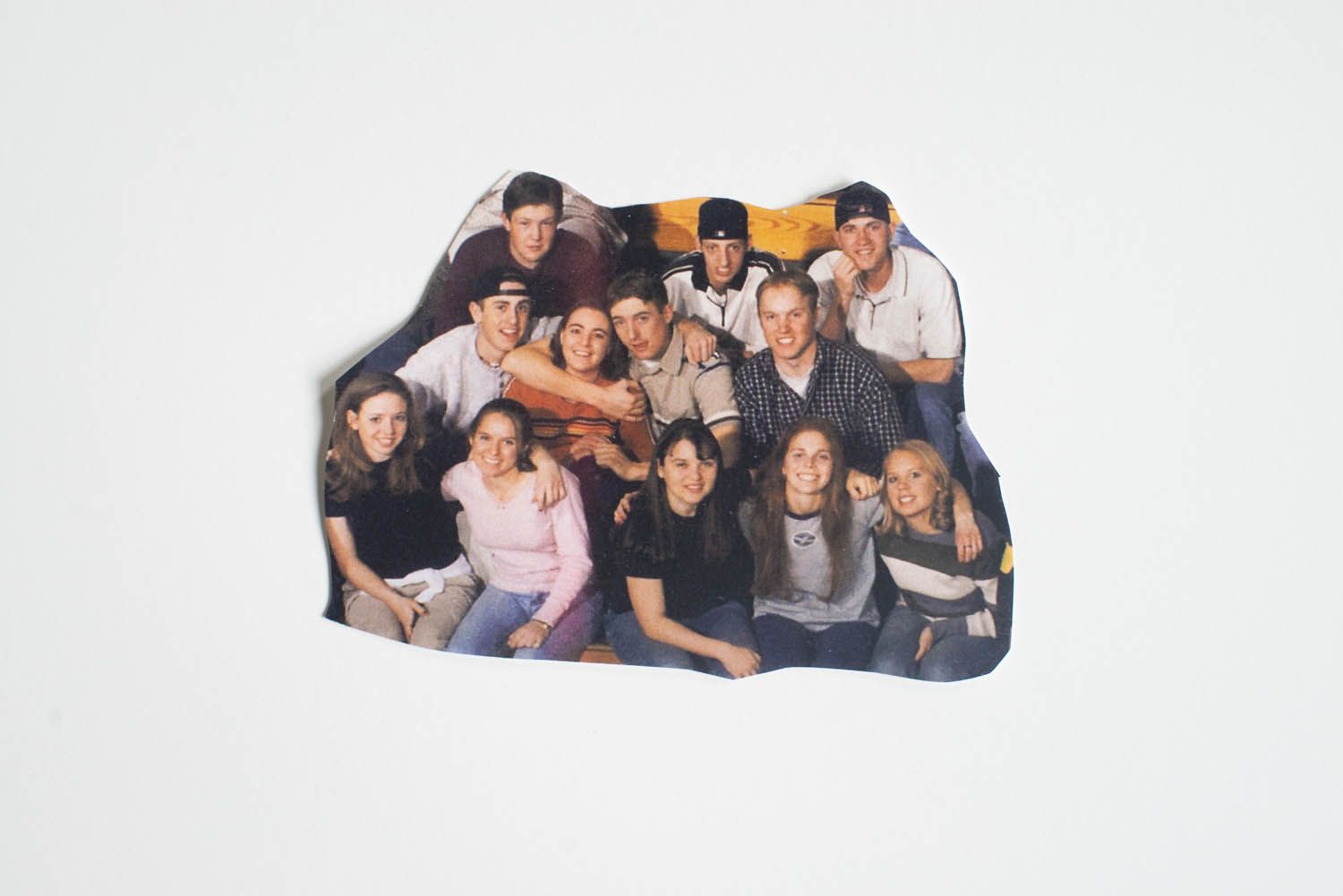 Detail from 1999 Columbine High School senior class photo. Image by Andres Gonzalez. 