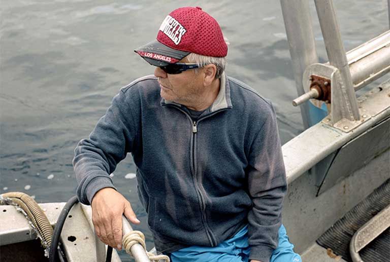 Salmon fisherman Malcolm Sampson, an ethnic-Tsimshian and member of the Lax Kwalaams First Nation. Image by Jim McAuley. Canada, 2017.