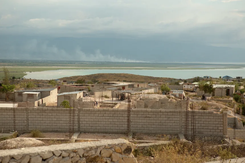 A view from the hilltop Village de Pecheur neighborhood of greater Canaan. Haiti, 2019.