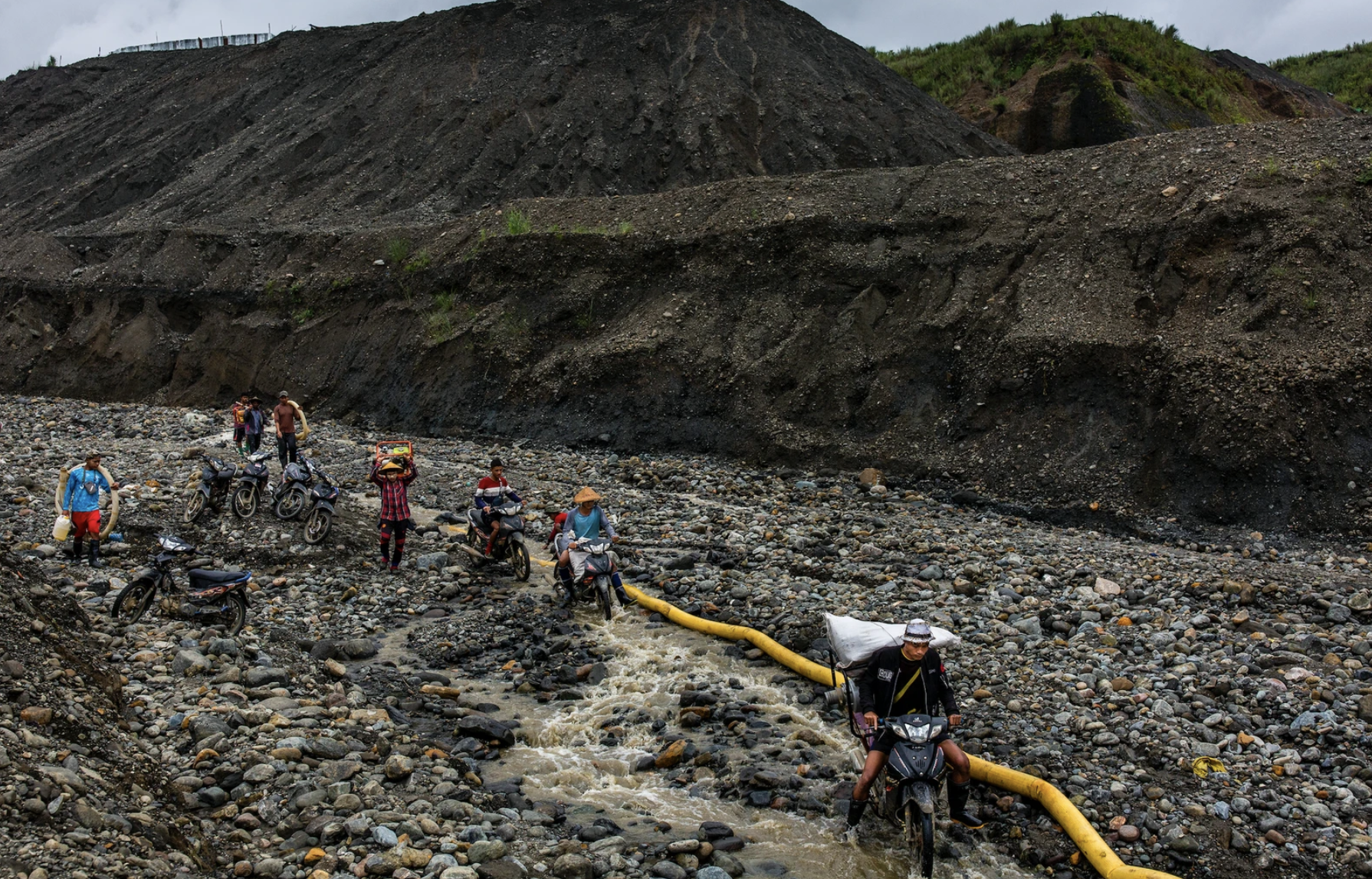 Freelance miners on their way to search for jade in Hpakant, Kachin State, Myanmar on July 14, 2020. Image by Hkun Lat. Myanmar, 2020.
