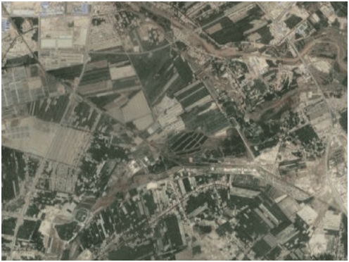Shule County, Kashgar Prefecture. Image courtesy of Baidu/Planet Labs. China, undated.