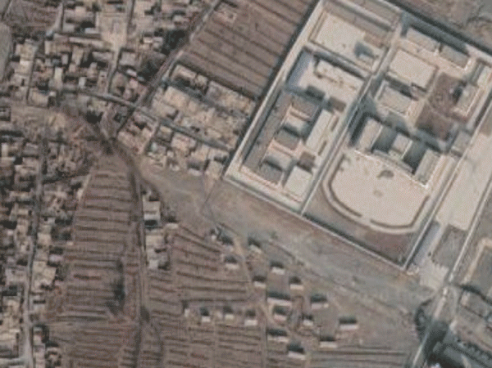 Gaochang District, Turpan Prefecture. Image courtesy of Baidu/Planet Labs. China, undated.