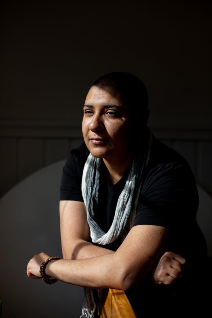 Wael poses for a portrait at his home in Bergen, Norway. Wael, who is intersex and identifies as male, claimed asylum in Norway in order to change his legal gender and undergo surgery. Image by Bradley Secker. Norway, 2020.