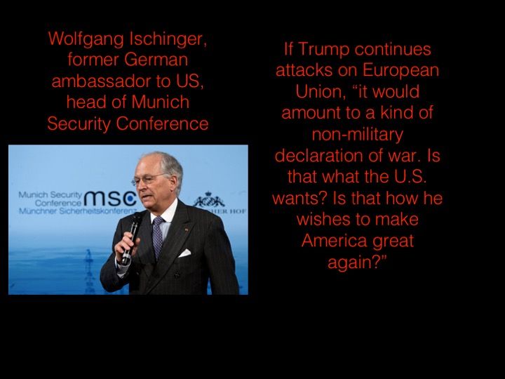 Wolfgang Ischinger at the Munich Security Conference.