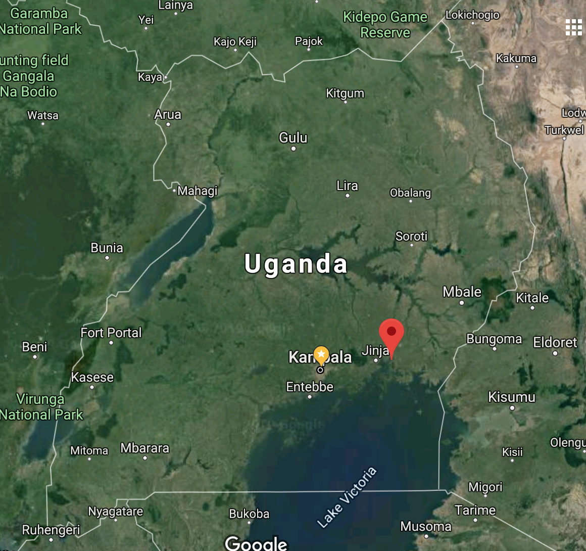Location of Bukaleba Forest Reserve in southeastern Uganda. Source: Google Maps. Image courtesy of InfoNile.