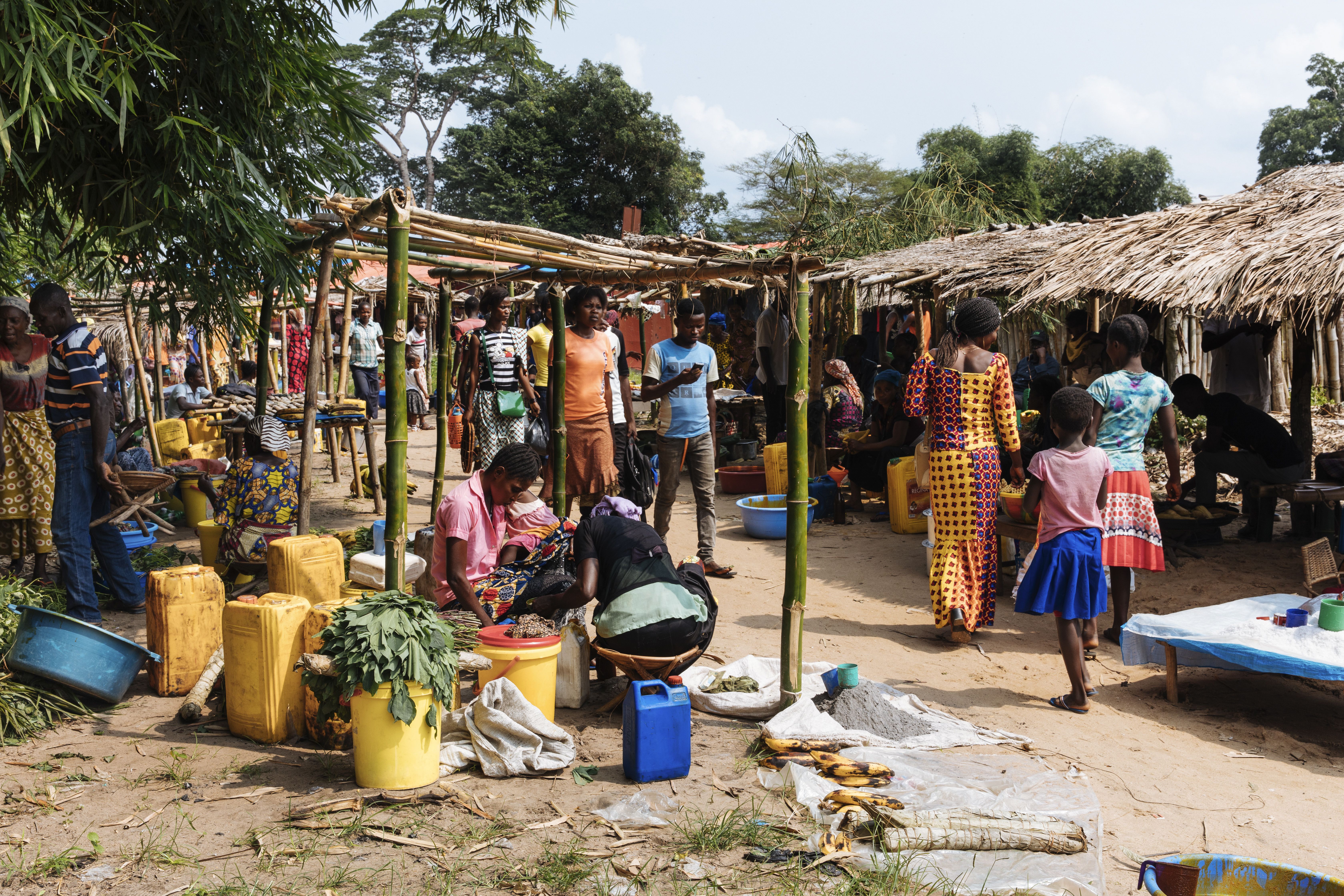Market day in Yangambi village. Image by Sarah Waiswa. Democratic Republic of Congo, 2019.