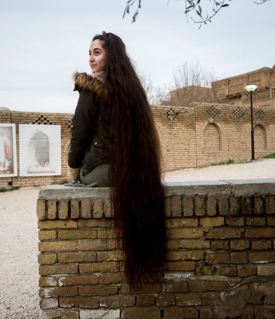 Dano Mohammed, 14, has never cut her hair. Image by Brontë Wittpenn. Iraq, 2019.