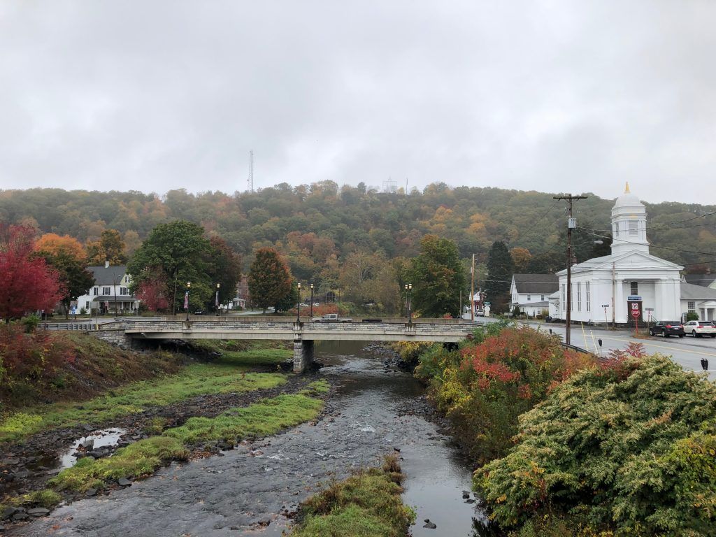 The picturesque bridge in Honesdale. Image by Jordan Wolman. United States, 2020.
