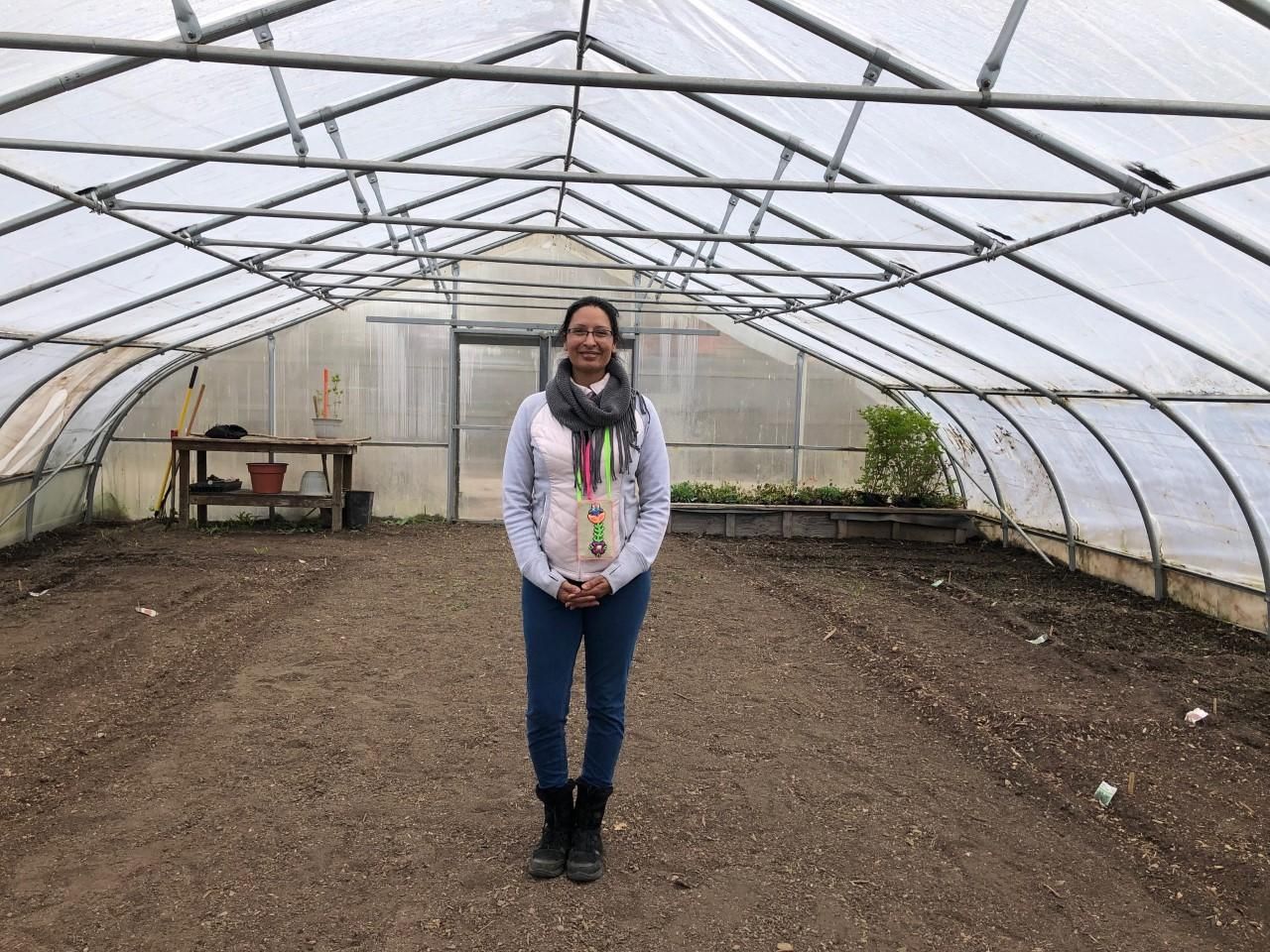 Angela Kingsawan joined the Walnut Way team in April. She already anticipates taking herbs and vegetables to market. Image by Susan Bence. United States, 2020.