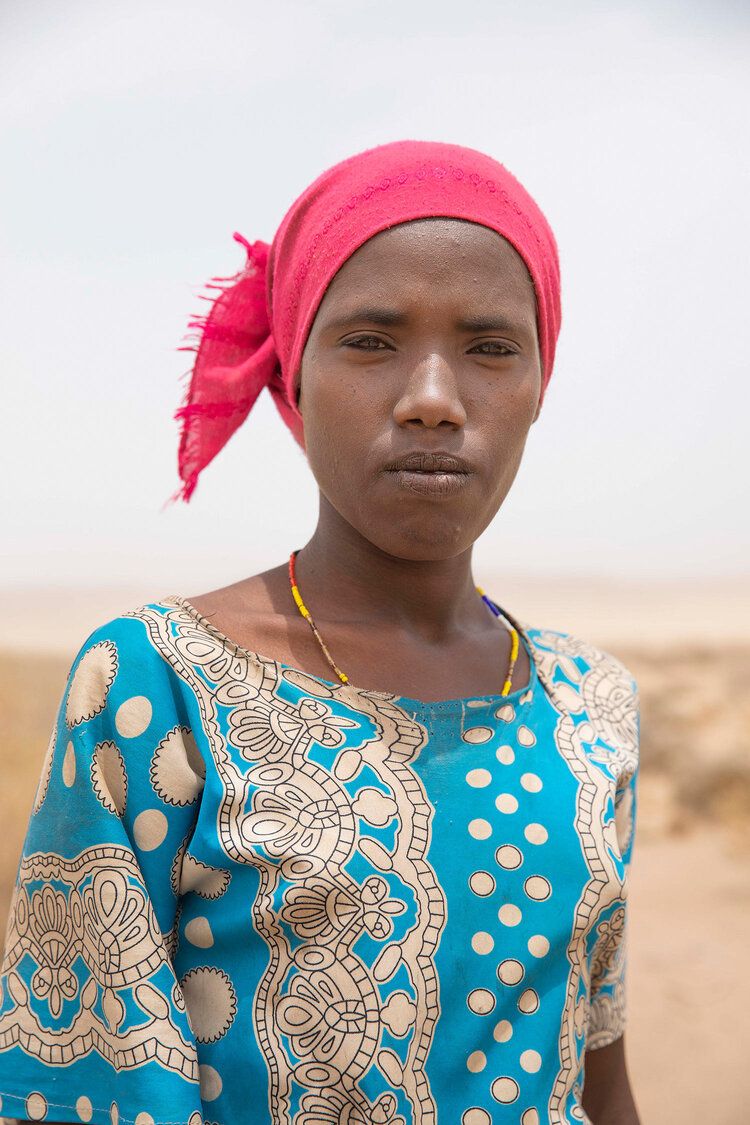 In this July 12, 2019 photo, Raheem Sanu - 18 -on a road around 50KM from Djibouti. Image by Nariman El-Mofty / AP Photo. Djibouti, 2019.