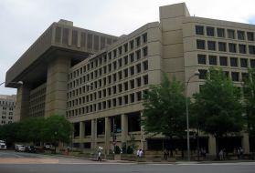 The J. Edgar Hoover Building, at 935 Pennsylvania Avenue, has served as the headquarters of the Federal Bureau of Investigators (FBI) since it first opened in 1974. Image by Wally Gobetz / Flickr. United States, 2009.