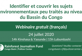 Identifier et couvrir les sujets environnementaux peu traités au niveau du Bassin du Congo (Webinaire).