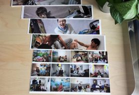 The prints sent by the Biennale team, of Sim Chi Yin's "Rat Tribe" project. China, 2017.