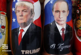 Zach Fannin reports on Putin, patriotism, and propaganda in Russia. Image courtesy of PBS NewsHour. Russia, 2017.